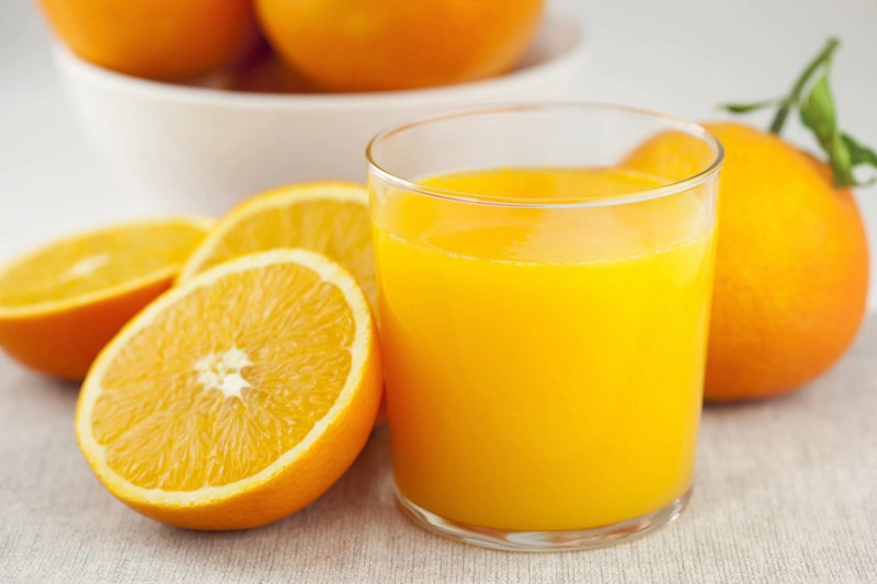 آب پرتقال و ژلاتین